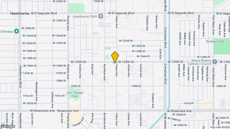 13509 Yukon Ave Mapa y Detalles de la Ubicación