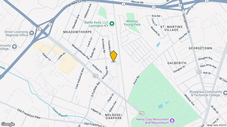 1413 Townley Dr Mapa y Detalles de la Ubicación