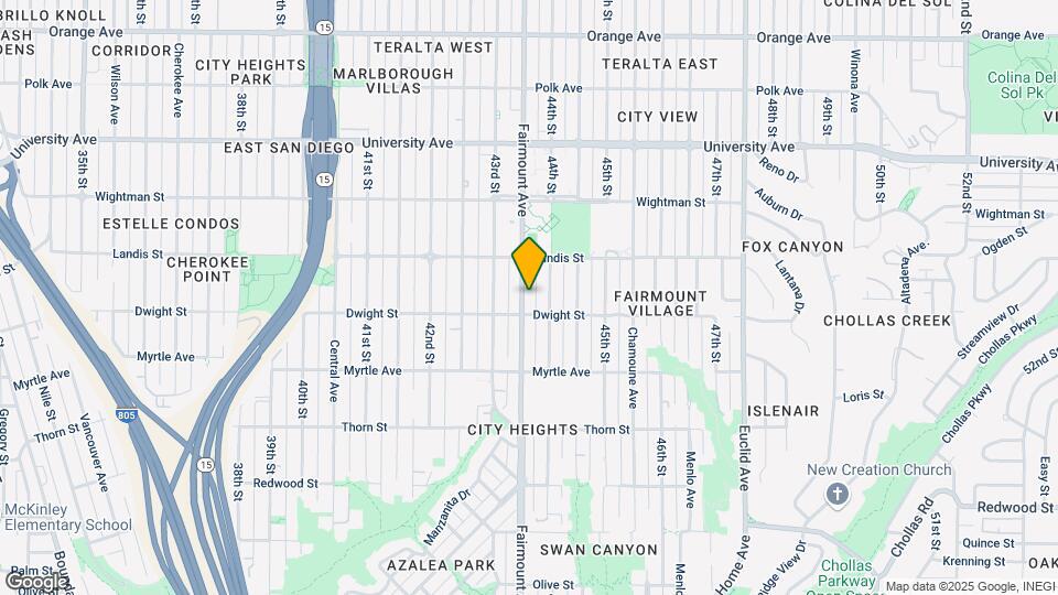 3625-3627 Fairmount Ave Mapa y Detalles de la Ubicación