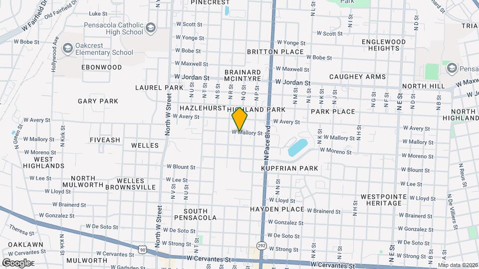 2301 W Mallory St Map and Location Details