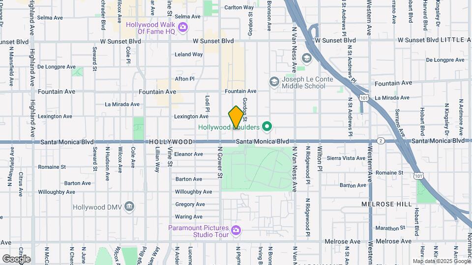 1116 N Beachwood Dr Map and Location Details