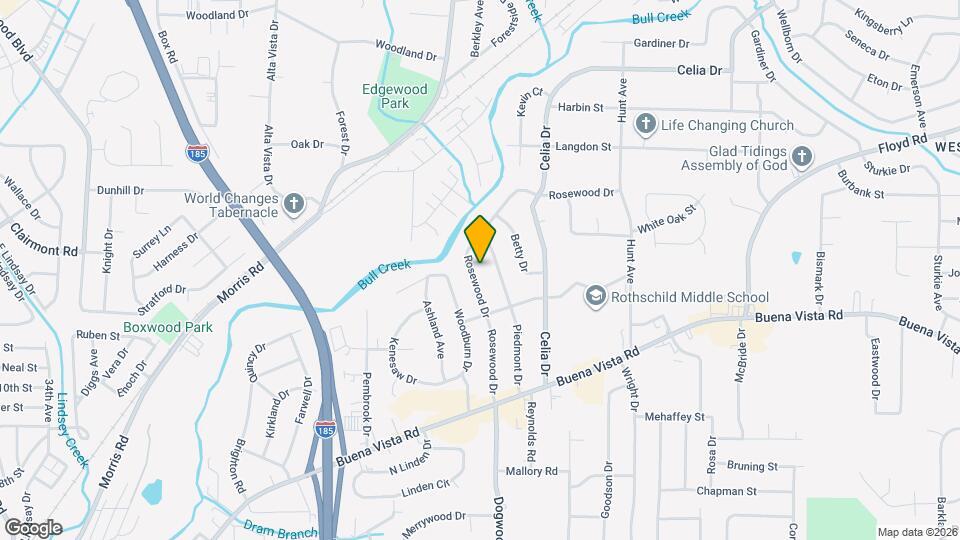 1108 Rosewood Dr Map and Location Details