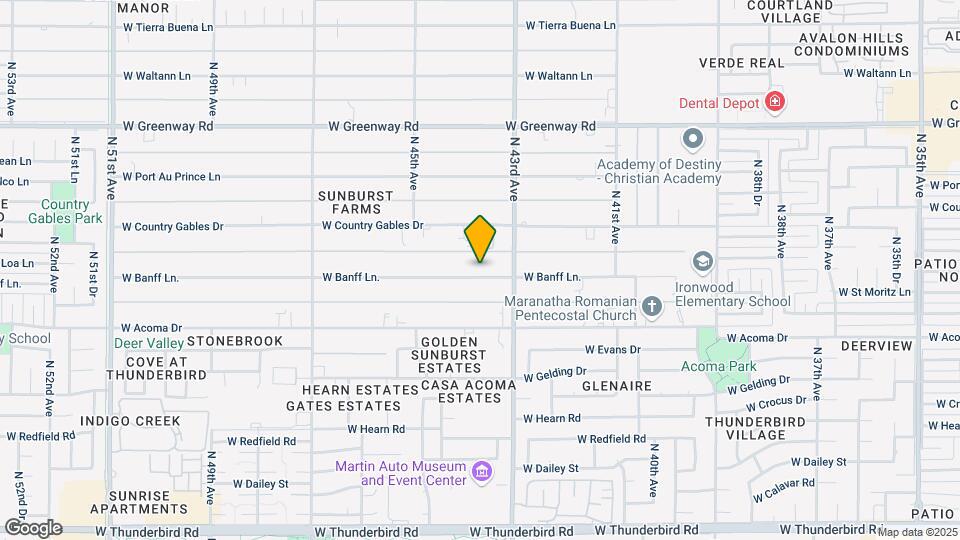 4320 W Banff Ln. Map and Location Details