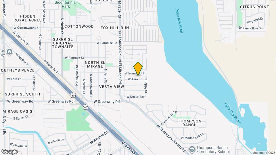12128 W Tara Ln Map and Location Details