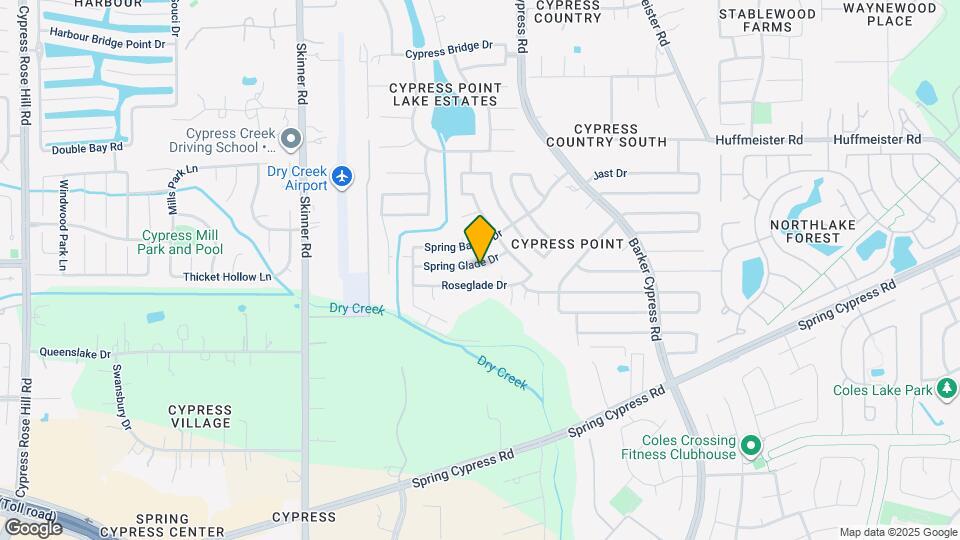 16631 Spring Glade Dr Map and Location Details