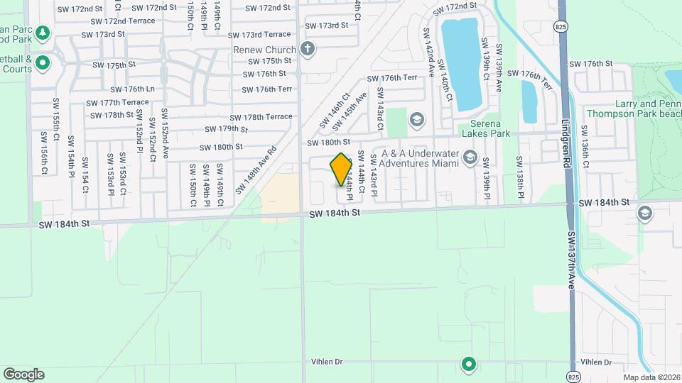 18255 SW 145th Ave, Unit Back Map and Location Details