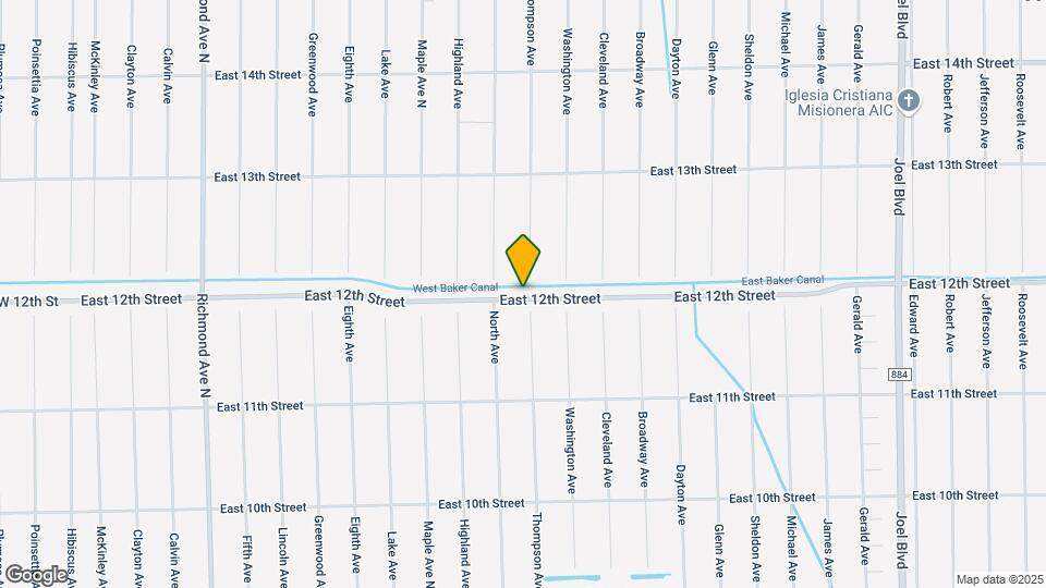 1221 East 12th Street Map and Location Details
