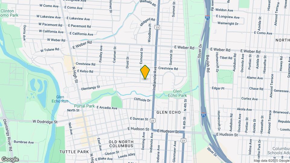 346 Olentangy St Map and Location Details