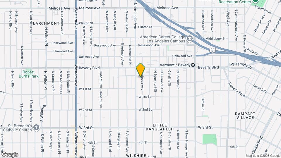 173 Mariposa Ave Map and Location Details