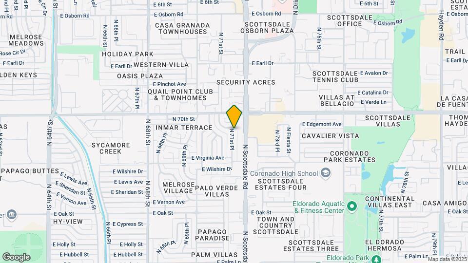 2651 N 71st Pl Map and Location Details