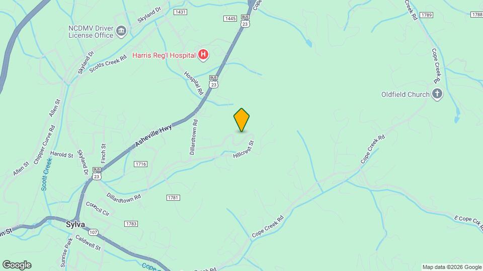 305 Hillcrest St Map and Location Details