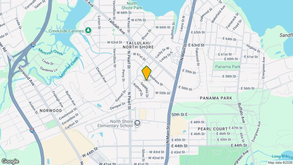 6580 Sunset Dr Mapa y Detalles de la Ubicación