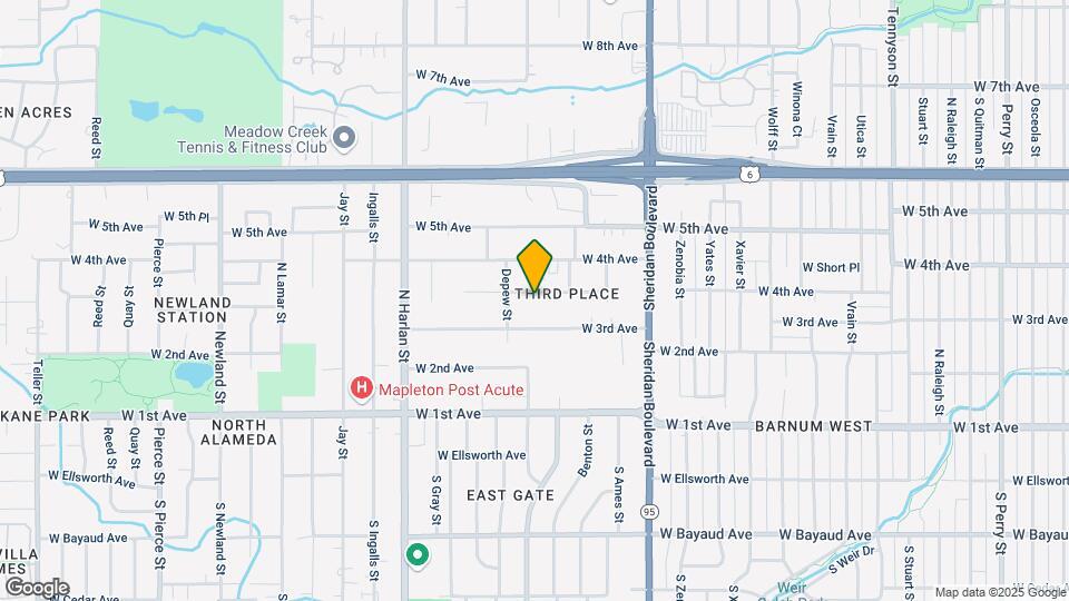 5540 W 3rd Pl Map and Location Details