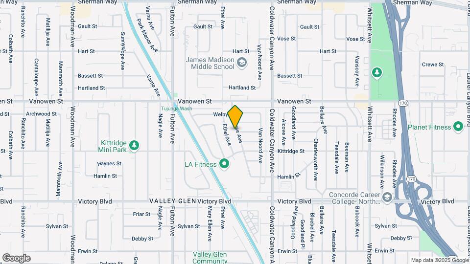 6651 Morse Ave Map and Location Details