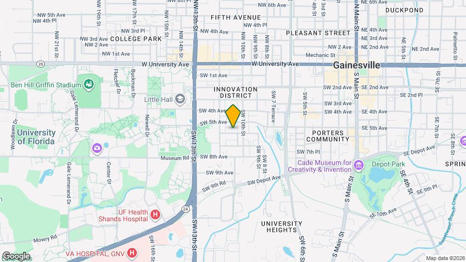 1026 SW 6th Ave Map and Location Details