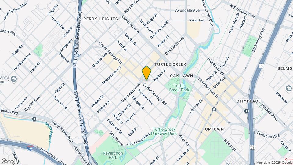 3111 Welborn St Map and Location Details