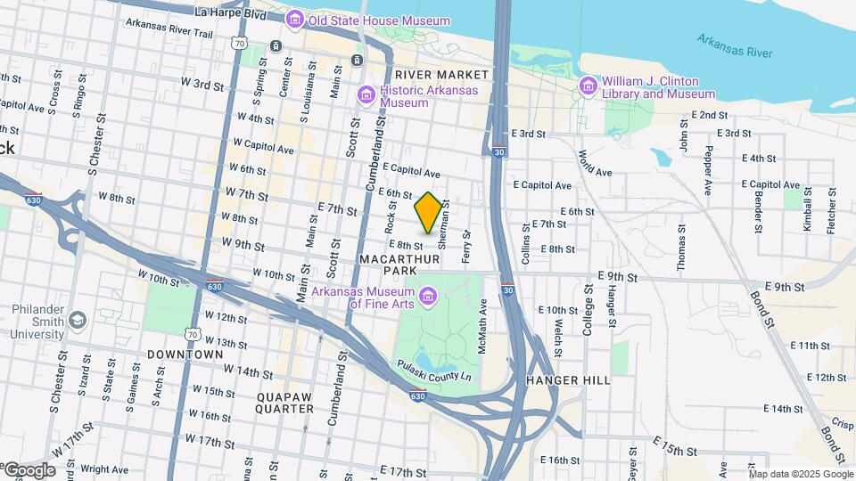 516 E 8th St Map and Location Details