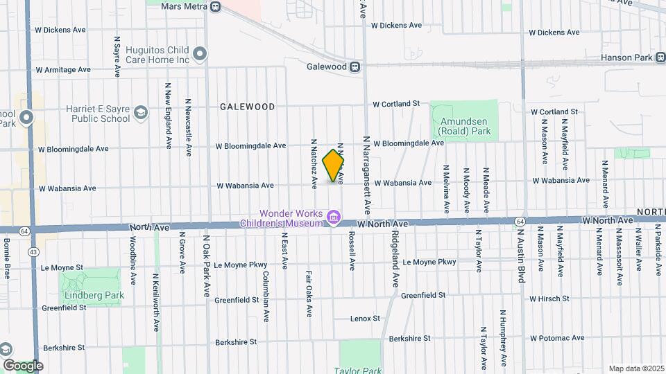 1656 N Nagle Ave Map and Location Details
