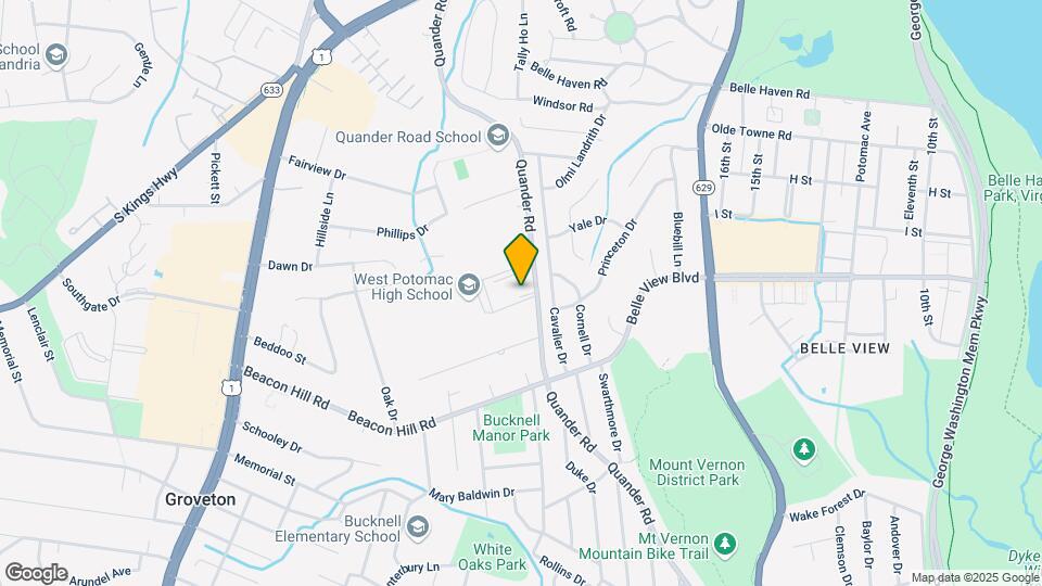 6614 Quander Rd Map and Location Details