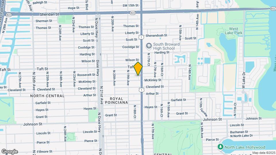 1815 McKinley St Map and Location Details