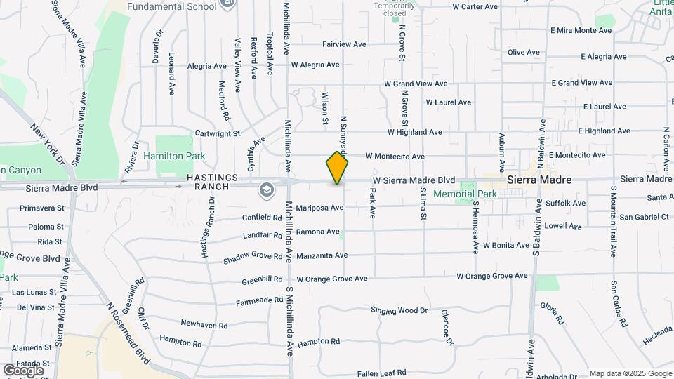590 W Sierra Madre Blvd Map and Location Details