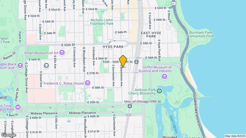 5647-5649 S Blackstone Ave Map and Location Details