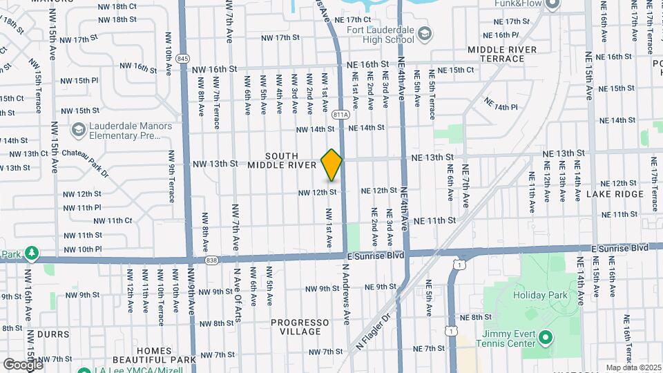 1208 NW 1st Ave Map and Location Details