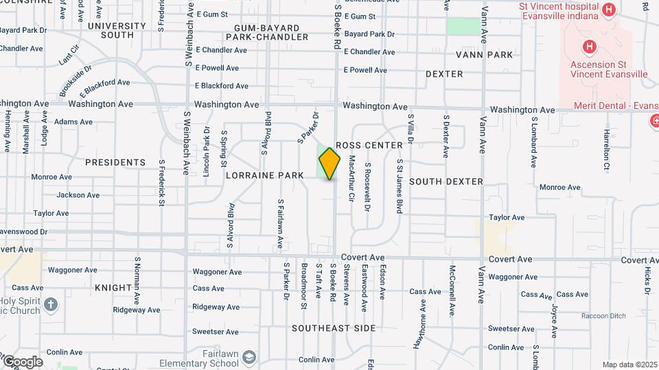 1305 S Boeke Rd-Unit -B Map and Location Details