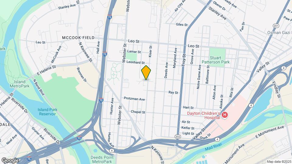 433 Kiser St Map and Location Details