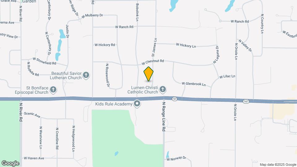 2820 St James Ln Map and Location Details