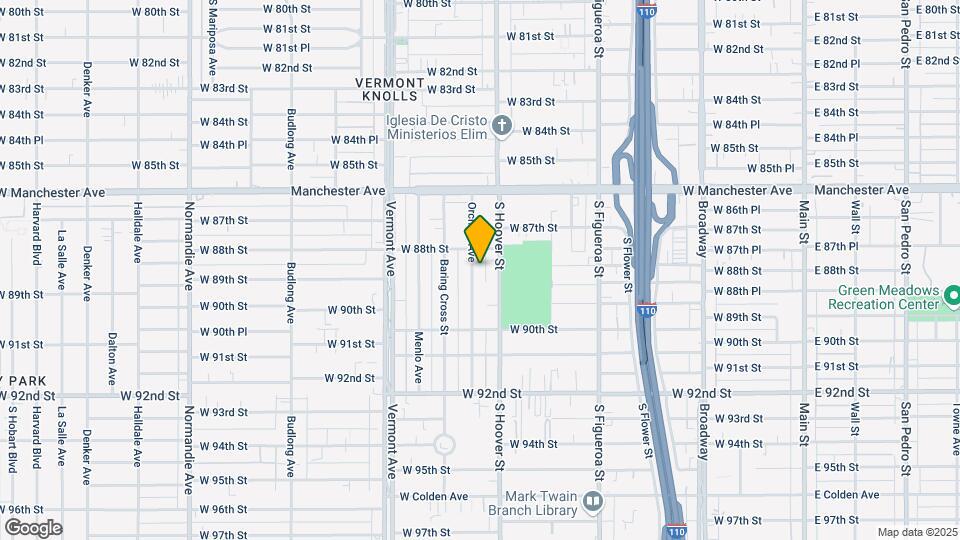 8826 Orchard Ave Mapa y Detalles de la Ubicación
