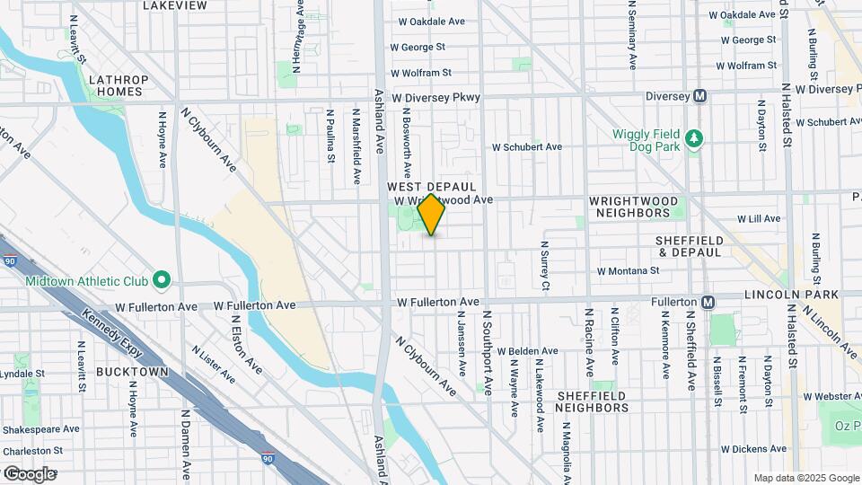 2508 N Greenview Map and Location Details