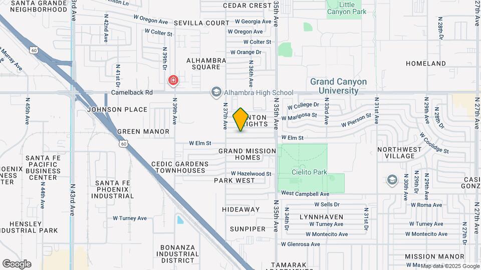 3626 W Elm St Map and Location Details