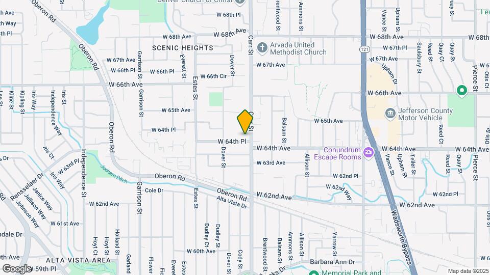 8411 W 64th Pl Mapa y Detalles de la Ubicación