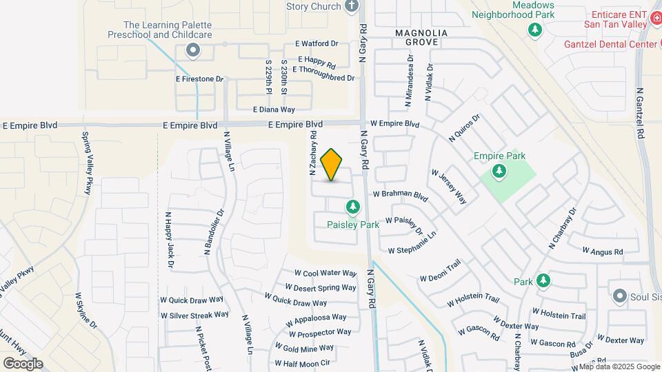 1725 W Corriente Dr Mapa y Detalles de la Ubicación