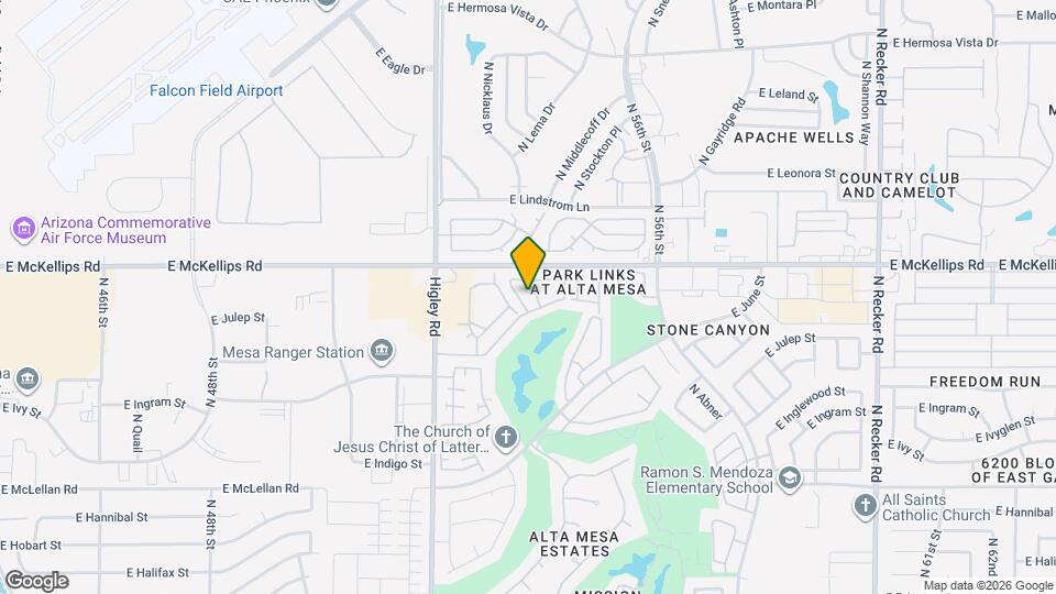 Alta Mesa Desert Springs Map and Location Details