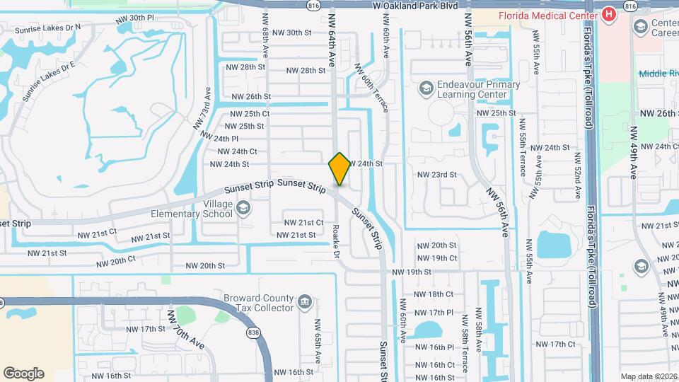 2300 NW 64th Ave Map and Location Details