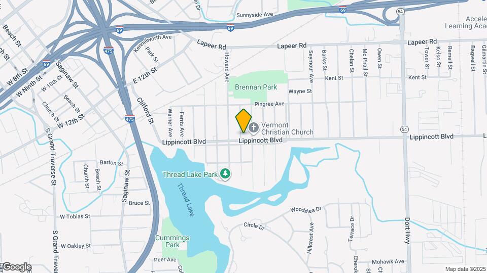 1103 Lippincott Blvd Mapa y Detalles de la Ubicación