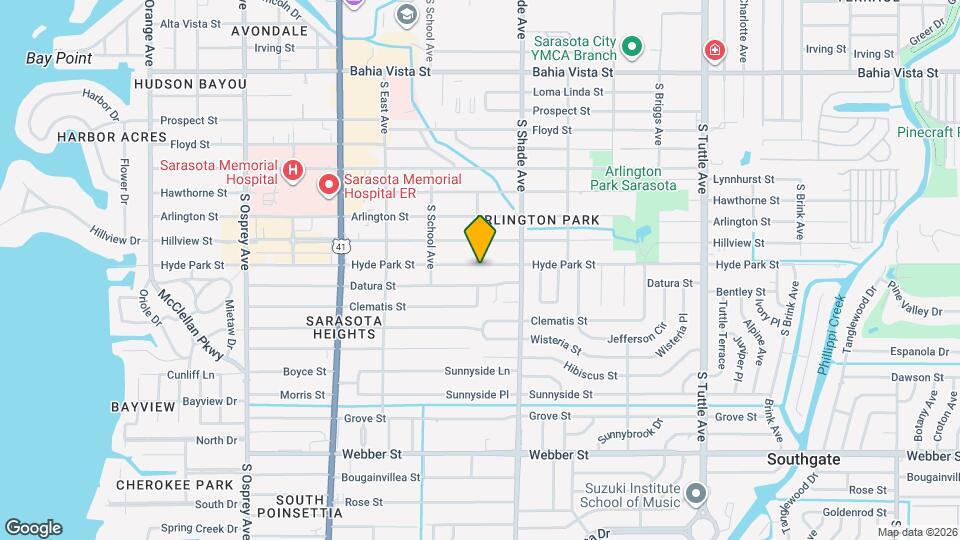 2302 Hyde Park St Map and Location Details