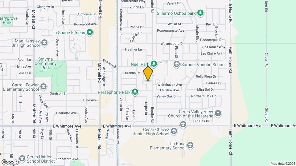 2036 Milky Way Map and Location Details