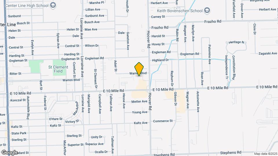 11404 Warren Blvd Map and Location Details