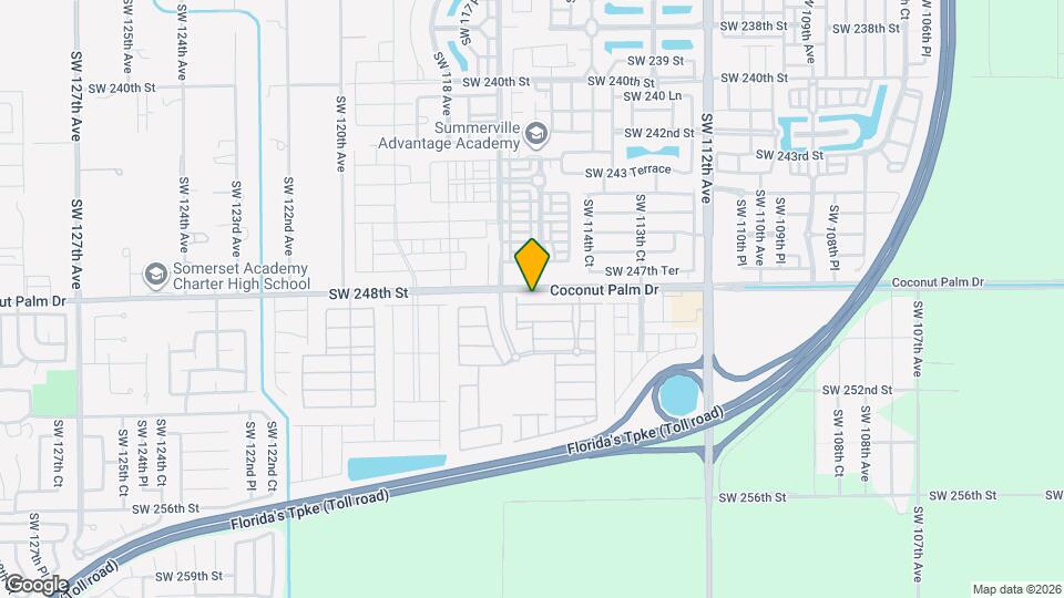 11561 SW 248th Terrace Map and Location Details