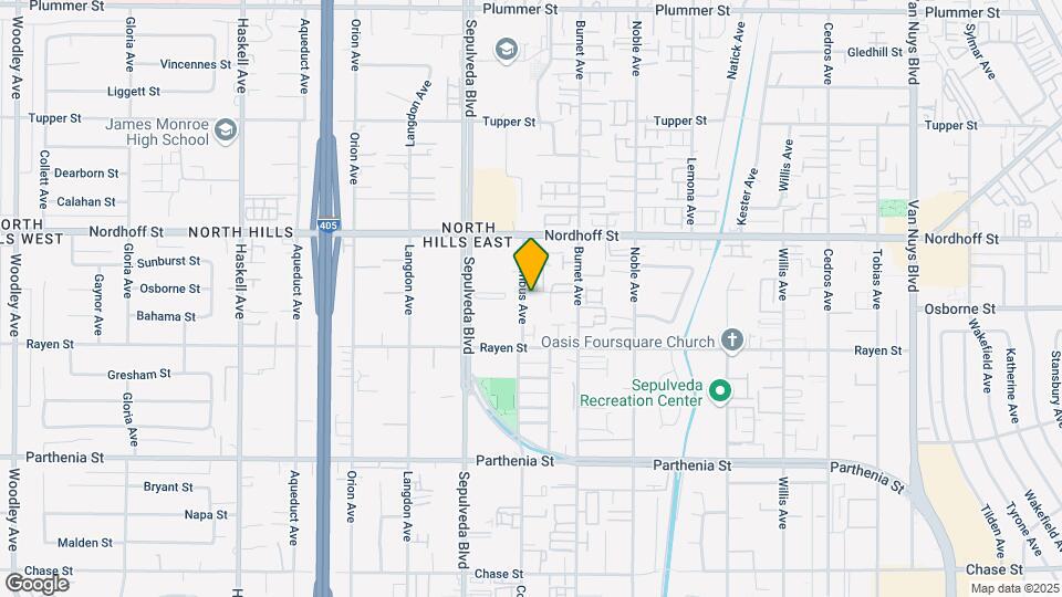 8956 Columbus Ave Map and Location Details