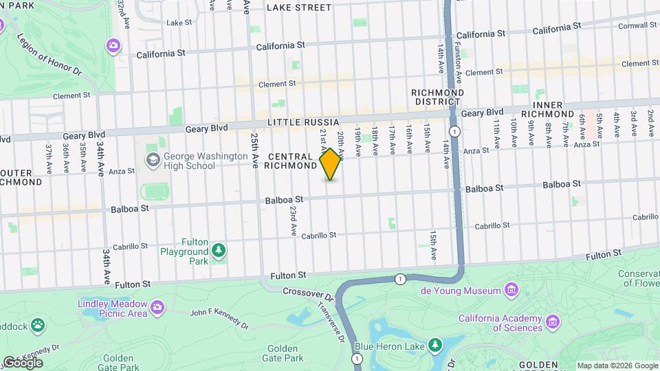 566 21st Ave Map and Location Details