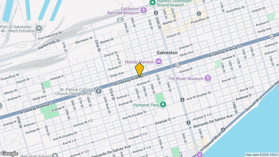 2901 Broadway Avenue J Map and Location Details