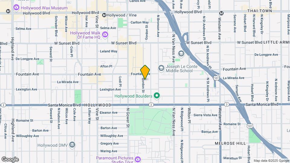 1234 1/2 Gordon St Mapa y Detalles de la Ubicación