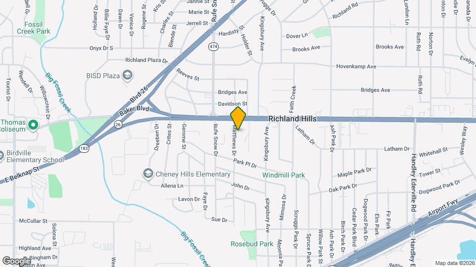 3262 Matthews Dr Map and Location Details