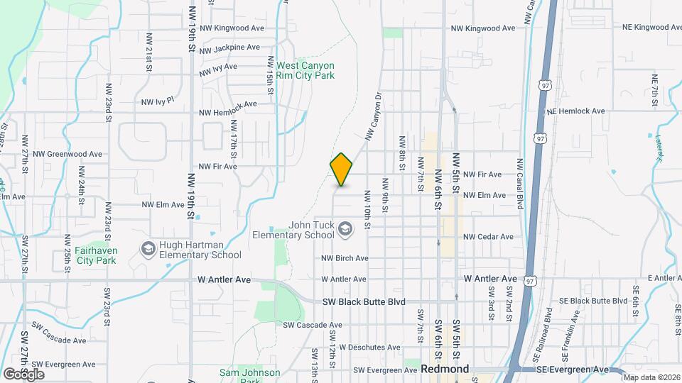 1123-1123 NW Elm Ave Map and Location Details