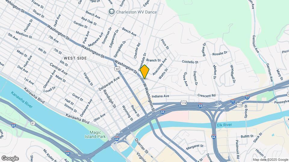 424 W Washington St, Unit 2 Map and Location Details