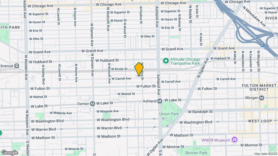 1601 W Lake St Map and Location Details